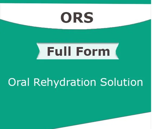 ORS stands for